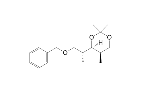 (2RS,3RS,4RS)-5-O-Benzyl-2,4-dimethyl-1,3-O-isopropylidene-1,3,5-pentanetriol