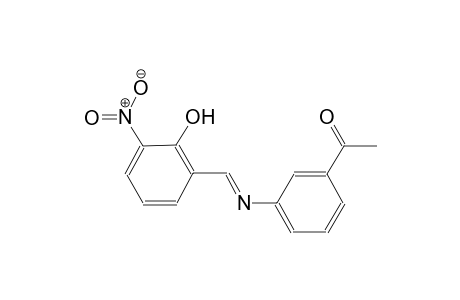 1-(3-([(E)-(2-Hydroxy-3-nitrophenyl)methylidene]amino)phenyl)ethanone