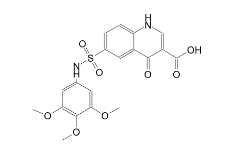 4-oxo-6-[(3,4,5-trimethoxyanilino)sulfonyl]-1,4-dihydro-3-quinolinecarboxylic acid