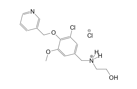 benzenemethanaminium, 3-chloro-N-(2-hydroxyethyl)-5-methoxy-4-(3-pyridinylmethoxy)-, chloride