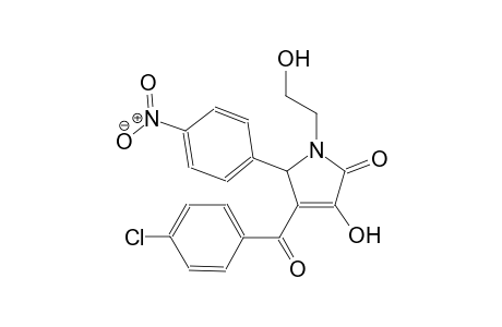 4-(4-chlorobenzoyl)-3-hydroxy-1-(2-hydroxyethyl)-5-(4-nitrophenyl)-1,5-dihydro-2H-pyrrol-2-one