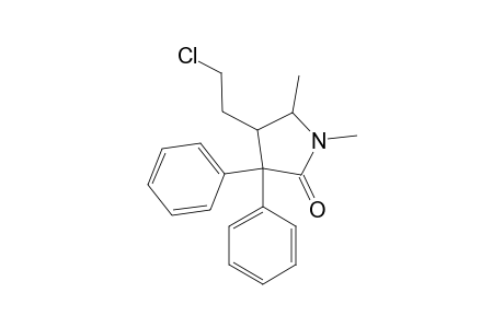 4-(2-Chloroethyl)-1,5-dimethyl-3,3-diphenyl-2-pyrrolidinone