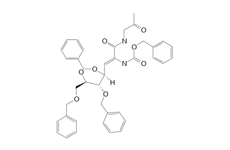 (Z,4R,5S,6R)-N-2'-OXOPROPYL-2-BENZYLOXYCARBONYLAMINO-6-HYDROXY-4,5,7-TRIBENZYLOXY-2-HEPTENAMIDE
