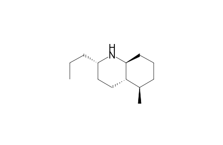 rac-(2S,4aS,5R,8aS)-5-Methyl-2-propyl-decahydroquinoline