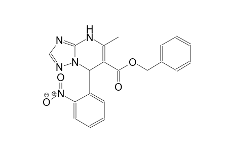 [1,2,4]triazolo[1,5-a]pyrimidine-6-carboxylic acid, 4,7-dihydro-5-methyl-7-(2-nitrophenyl)-, phenylmethyl ester