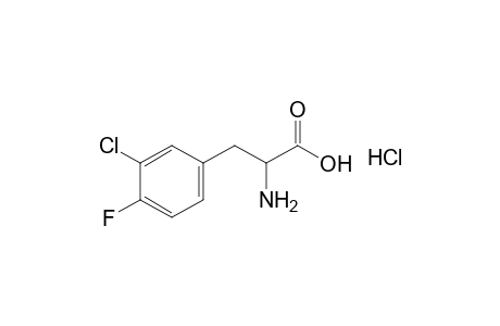 3-(3-CHLORO-4-FLUOROPHENYL)ALANINE, HYDROCHLORIDE