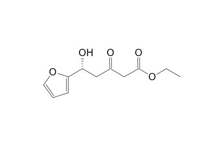 (5R)-Ethyl .delta.-hydroxy-.delta.-(furan-2-yl)-.beta.-oxo-pentanoate