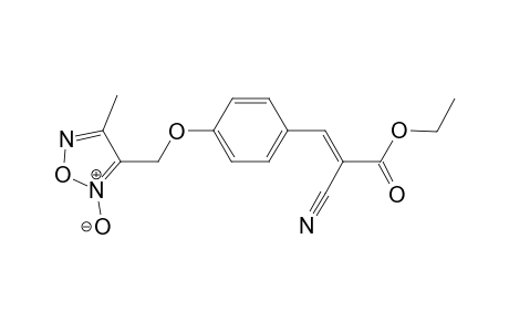 Ethyl (2E)-2-cyano-3-(4-[(4-methyl-2-oxido-1,2,5-oxadiazol-3-yl)methoxy]phenyl)-2-propenoate