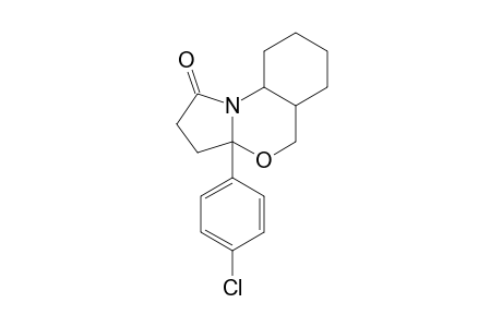 TRANS-3A-(4-CHLOROPHENYL)-1,2,3,3A,5,5A,6,7,8,9-DECAHYDROPYRROLO-[1,2-A]-[3,1]-BENZOXAZIN-1-ONE