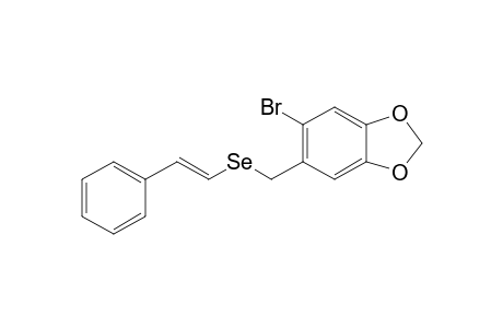 (E)-5-Bromo-6-((styrylselanyl)methyl)benzo[d][1,3]dioxole
