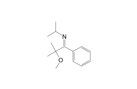 2-Propanamine, N-(2-methoxy-2-methyl-1-phenylpropylidene)-