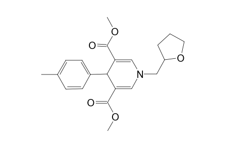 4-(4-Methylphenyl)-1-(2-oxolanylmethyl)-4H-pyridine-3,5-dicarboxylic acid dimethyl ester