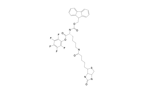 N-ALPHA-(FLUOREN-9-YL-METHOXYCARBONYL)-N-EPSILON-BIOTINYLLYSINE;FMOC-LYS-(BIOTIN)-OPFP