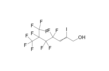 4,4,5,5,6,7,7,7-octafluoro-2-iodo-6-(trifluoromethyl)hept-2-en-1-ol