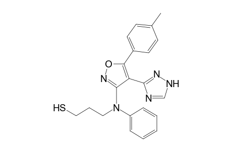 3-{[3''-(N-Phenyl-N-mercaptopropylamino)-5''-(p-methylphenyl)]isoxazol-4'-yl}-1,2,4-triazole