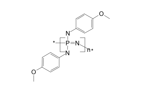 Poly[bis(p-methoxyphenyleneamino)phosphazene]