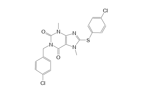 1-(4-chlorobenzyl)-8-[(4-chlorophenyl)sulfanyl]-3,7-dimethyl-3,7-dihydro-1H-purine-2,6-dione