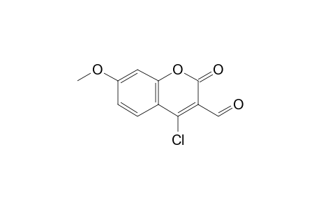 4-Chloranyl-7-methoxy-2-oxidanylidene-chromene-3-carbaldehyde