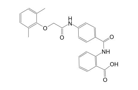 2-[(4-{[(2,6-dimethylphenoxy)acetyl]amino}benzoyl)amino]benzoic acid
