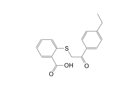 benzoic acid, 2-[[2-(4-ethylphenyl)-2-oxoethyl]thio]-