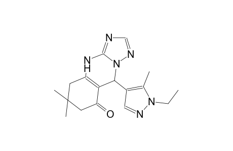 9-(1-ethyl-5-methyl-1H-pyrazol-4-yl)-6,6-dimethyl-5,6,7,9-tetrahydro[1,2,4]triazolo[5,1-b]quinazolin-8(4H)-one