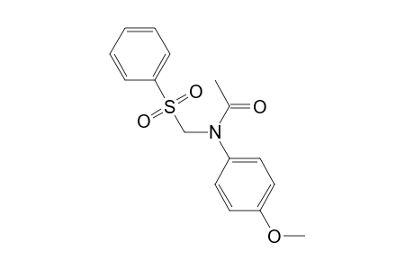 N-(4-Methoxyphenyl)-N-[(phenylsulfonyl)methyl]acetamide