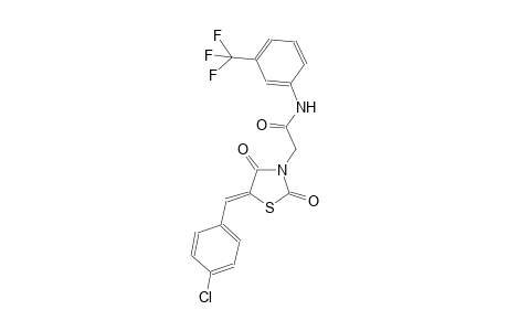 2-[(5Z)-5-(4-chlorobenzylidene)-2,4-dioxo-1,3-thiazolidin-3-yl]-N-[3-(trifluoromethyl)phenyl]acetamide
