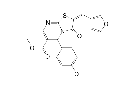 methyl (2E)-2-(3-furylmethylene)-5-(4-methoxyphenyl)-7-methyl-3-oxo-2,3-dihydro-5H-[1,3]thiazolo[3,2-a]pyrimidine-6-carboxylate