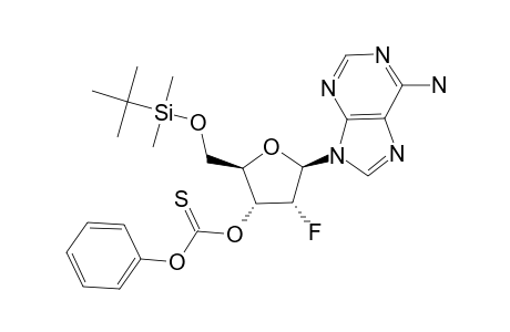 5'-O-(TERT.-BUTYLDIMETHYLSILYL)-2'-DEOXY-2'-FLUORO-3'-O-(PHENOXYTHIOCARBONYL)-ADENOSINE