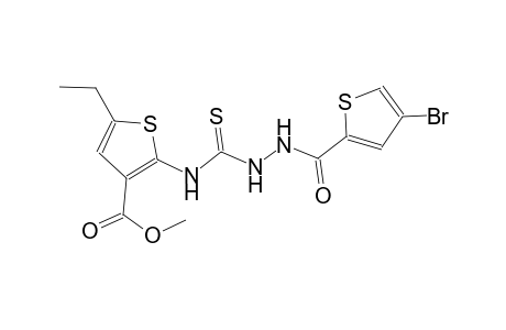 methyl 2-[({2-[(4-bromo-2-thienyl)carbonyl]hydrazino}carbothioyl)amino]-5-ethyl-3-thiophenecarboxylate