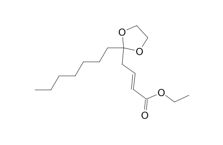(E)-4-(2-heptyl-1,3-dioxolan-2-yl)-2-butenoic acid ethyl ester