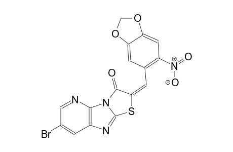 (2E)-7-bromo-2-[(6-nitro-1,3-benzodioxol-5-yl)methylene][1,3]thiazolo[2',3':2,3]imidazo[4,5-b]pyridin-3(2H)-one