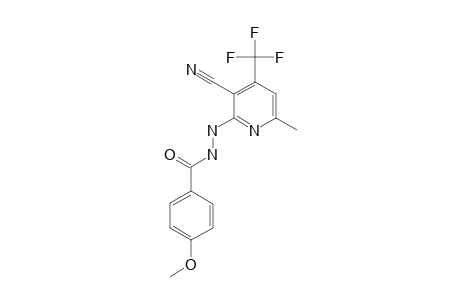 N'-[3-cyano-6-methyl-4-(trifluoromethyl)pyridin-2-yl]-4-methoxybenzohydrazide