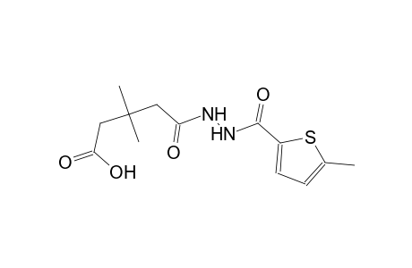 3,3-dimethyl-5-{2-[(5-methyl-2-thienyl)carbonyl]hydrazino}-5-oxopentanoic acid