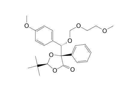(2S,5R,1'S)-2-(tert-Butyl)-5-[1'-(4-methoxyphenyl)-1'-(2-methoxyethoxymethoxy)methyl]-5-phenyl-1,3-dioxolan-4-one
