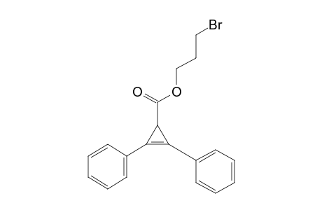 2-Cyclopropene-1-carboxylic acid, 2,3-diphenyl-, 3-bromopropyl ester