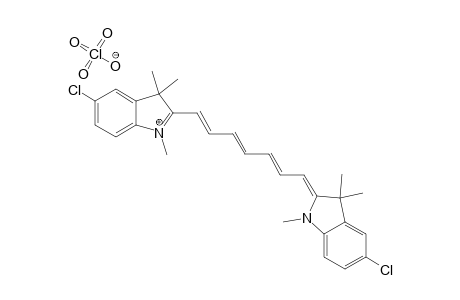 5-chloro-2-[(1E,3E,5E,7Z)-7-(5-chloro-1,3,3-trimethylindol-2-ylidene)hepta-1,3,5-trienyl]-1,3,3-trimethylindol-1-ium perchlorate