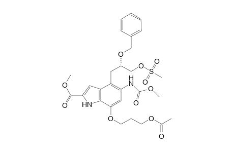 Methyl 7-(3-Acetoxypropyloxy)-4-[(S)-2-(benzyloxy)-3-(methanesulfonyloxy)propyl]-5-(methoxycarbonyl)amino]-1H-indole-2-carboxylate