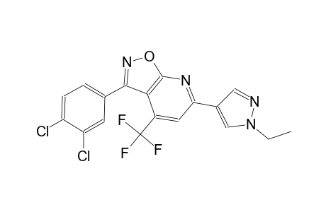 isoxazolo[5,4-b]pyridine, 3-(3,4-dichlorophenyl)-6-(1-ethyl-1H-pyrazol-4-yl)-4-(trifluoromethyl)-