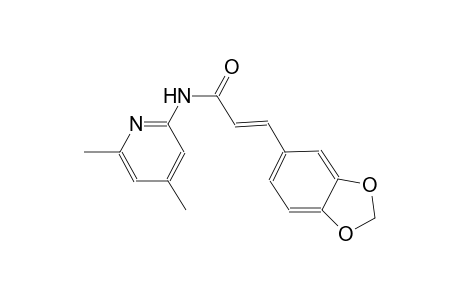 (2E)-3-(1,3-benzodioxol-5-yl)-N-(4,6-dimethyl-2-pyridinyl)-2-propenamide