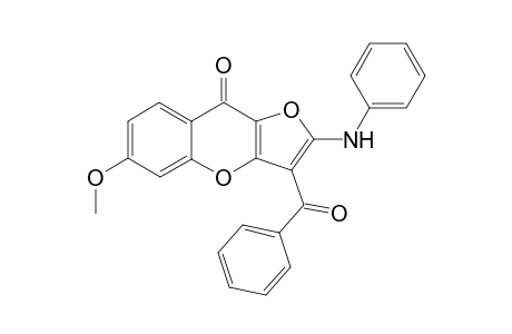 3-Benzoyl-6-methoxy-2-(phenylamino)-9H-furo[3,2-b]-chromen-9-one