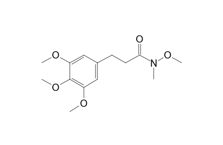 N-methoxy-N-methyl-3-(3,4,5-trimethoxyphenyl)propanamide