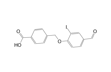 4-[(4-formyl-2-iodophenoxy)methyl]benzoic acid