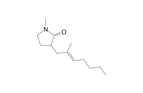 1,2'-Dimethyl-3-(hept-2'-en-1'-yl)pyrrolidin-2-one