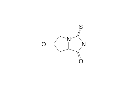 6-hydroxy-2-methyl-3-sulfanylidene-5,6,7,7a-tetrahydropyrrolo[2,1-e]imidazol-1-one