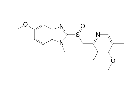 5-methoxy-2-[(4-methoxy-3,5-dimethylpyridin-2-yl)methylsulfinyl]-1-methylbenzimidazole
