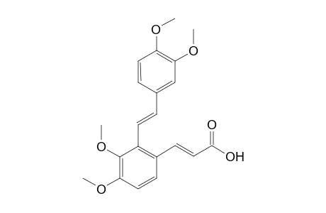 (E)-3-[2-[(E)-2-(3,4-dimethoxyphenyl)ethenyl]-3,4-dimethoxy-phenyl]prop-2-enoic acid