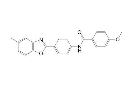 N-[4-(5-ethyl-1,3-benzoxazol-2-yl)phenyl]-4-methoxybenzamide