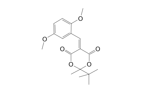 1,3-Dioxane-4,6-dione, 5-[(2,5-dimethoxyphenyl)methylene]-2-(1,1-dimethylethyl)-2-methyl-