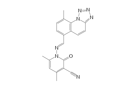 4,6-Dimethyl-2-oxo-1-[(9-methyl-1,2,3,4-tetrazolo[1,5-a]quinolin-6-ylmethylene)-amino]-1,2-dihydro-pyridine-3-carbonitrile